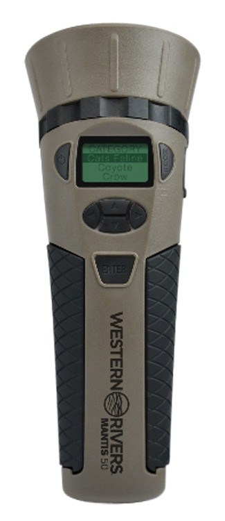 Western Rivers GC50 Mantis 50 Electronic Call Multiple Sounds Attracts Predators Brown Polymer