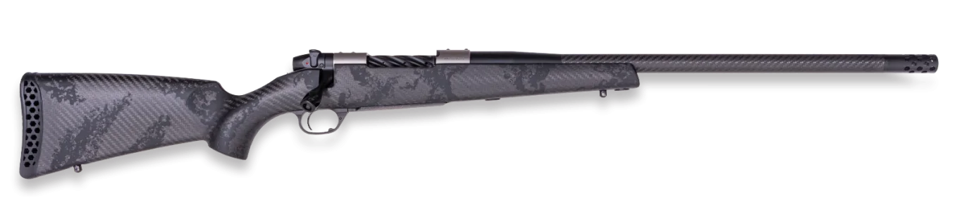 Weatherby MGT01N22CMR4B Mark V Backcountry Guide TI 22 Creedmoor 3+1 22" +2" Carbon Fiber BSF Threaded Barrel, Titanium Drilled & Tapped Receiver, Exposed Carbon w/Carbide Black Accents Fixed Peak 44