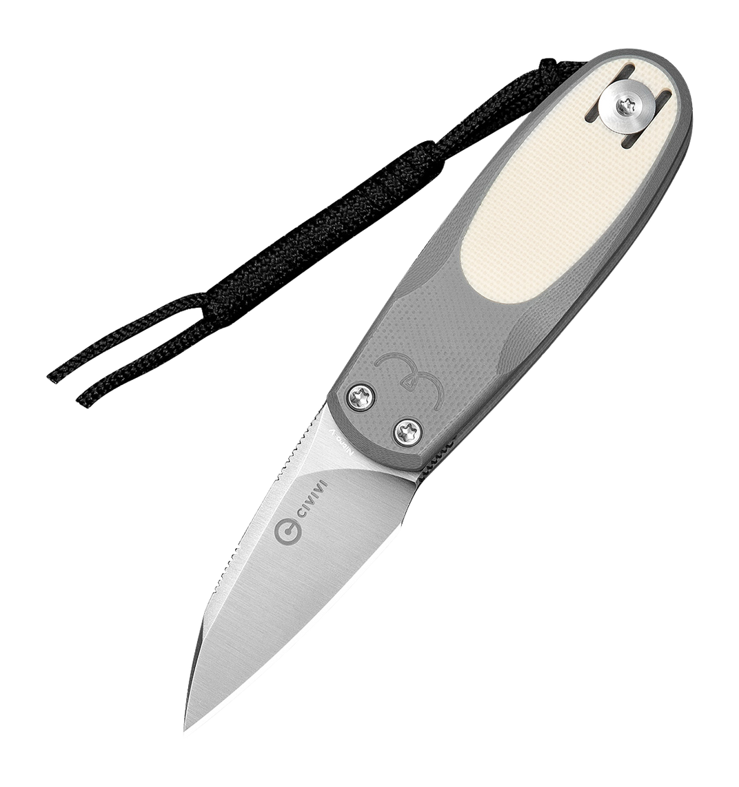 Civivi Purr Knife Gray and Ivory G10