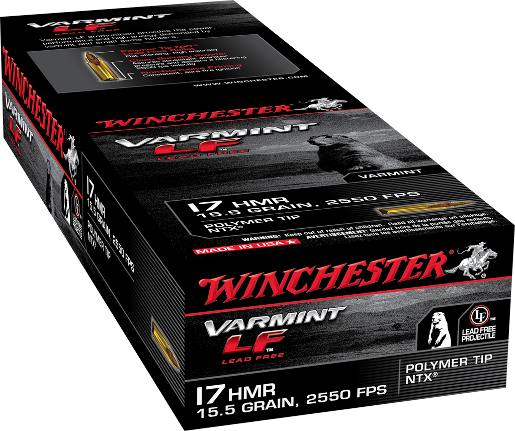 Winchester Ammo S17HMR1LF Varmint LF  17HMR 15.5gr Polymer Tip NTX 50 Per Box/20 Case