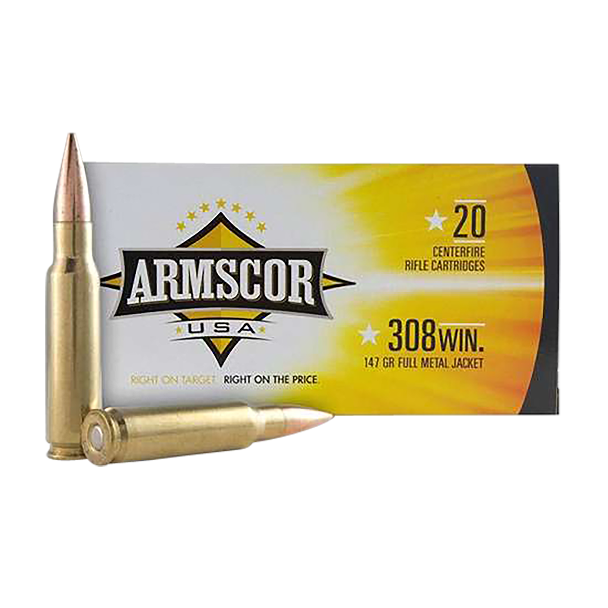 Armscor FAC3081N USA  308Win 147gr Full Metal Jacket 20 Per Box/10 Case