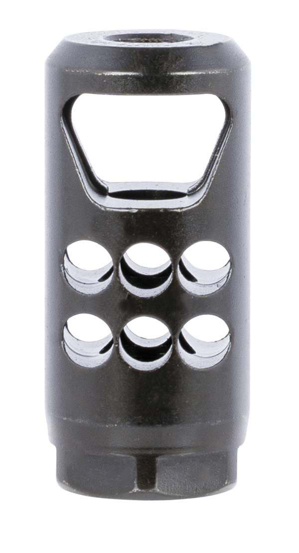 Ruger 90698 Hybrid Muzzle Brake Matte Black Steel 1/2"x28 Threads, 2.20" OAL 1" Diameter, 35 Cal