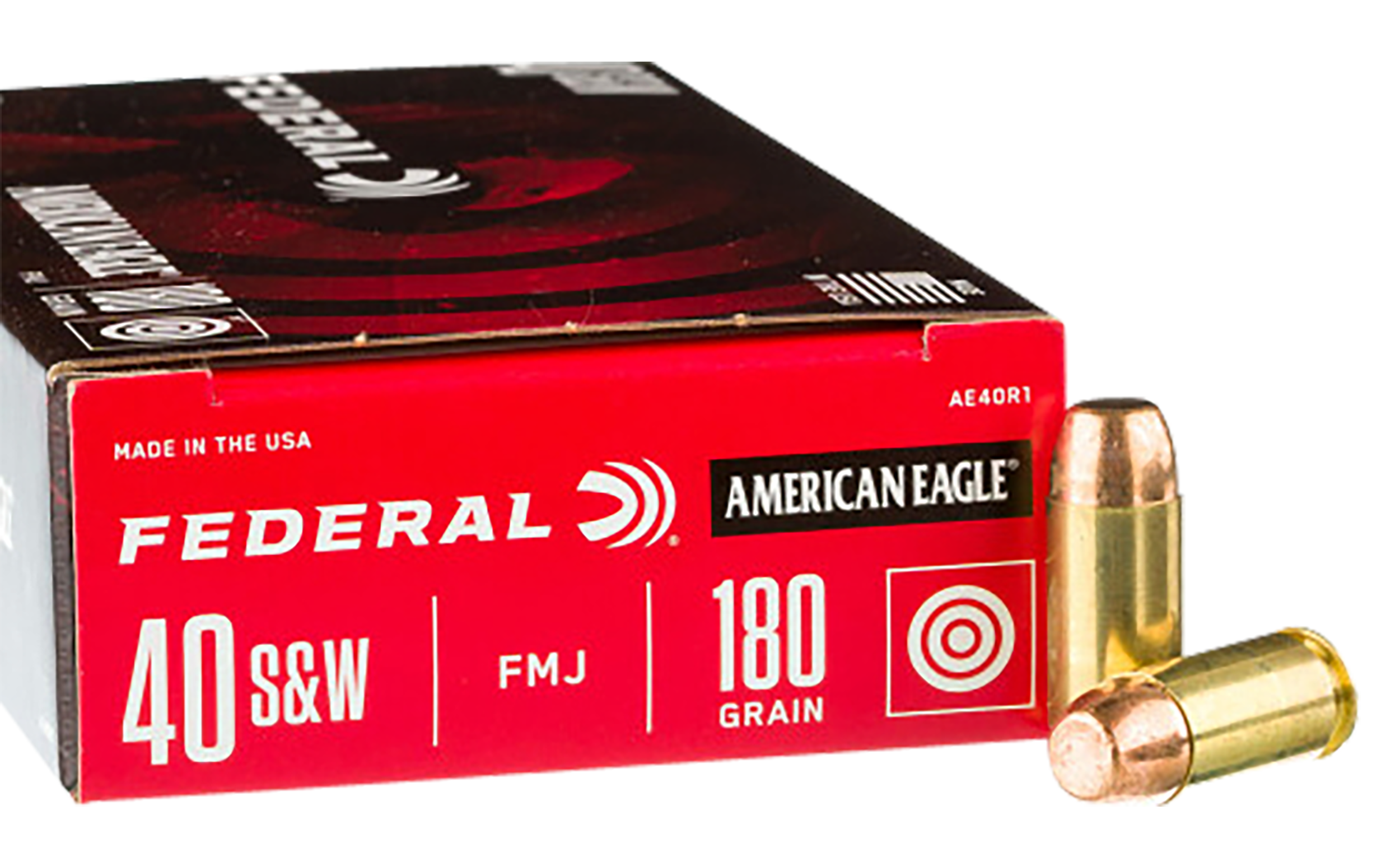 Federal C40180A400 Champion Training 40S&W 180gr Full Metal Jacket 400 Per Box/1 Case *Loose