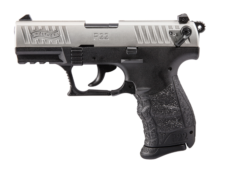 dWALTHER P22Q 22LR PSTL NICKEL/BLK 10RD