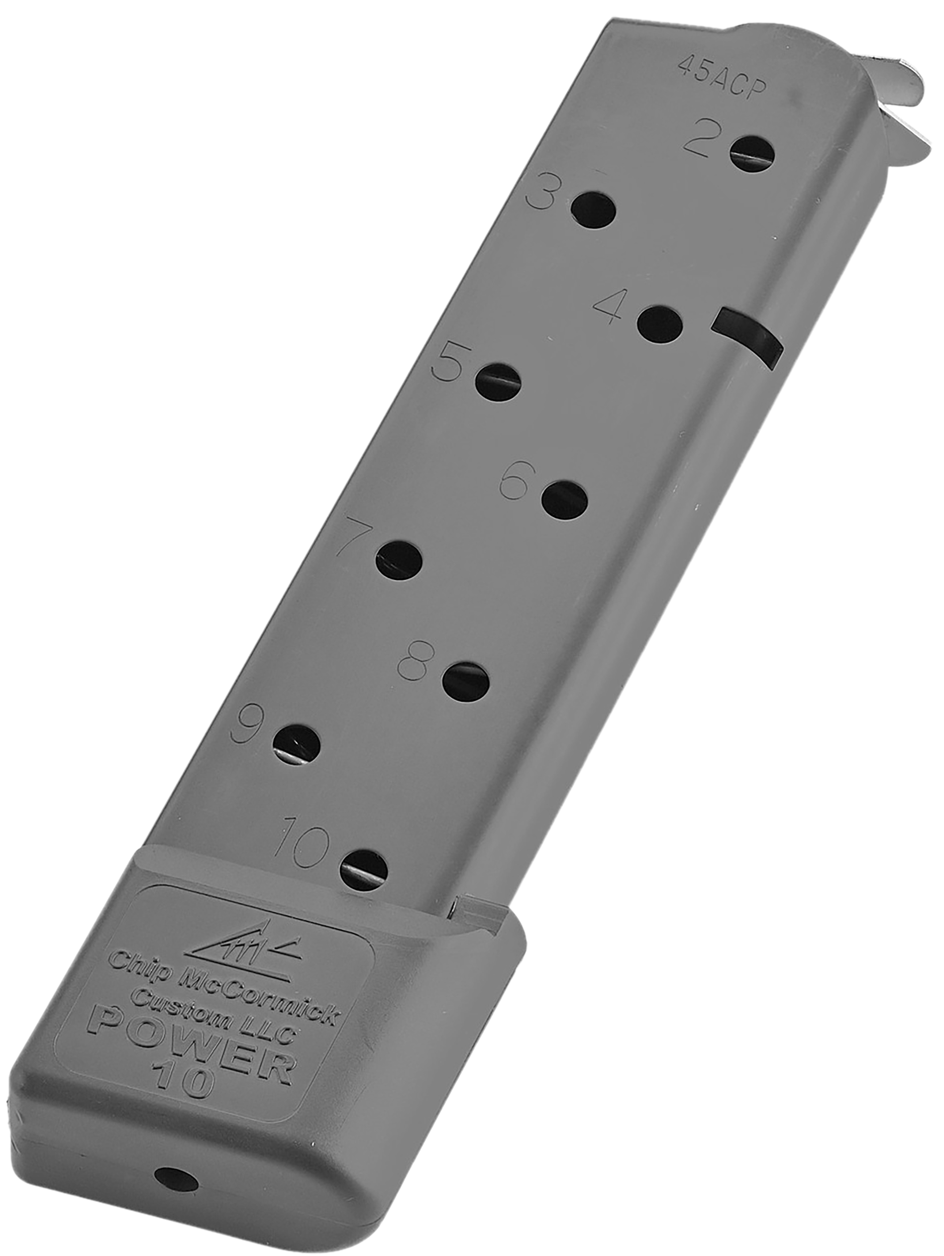 CMC Products 16150C Power Mag  10rd 45 ACP Fits 1911 Government Black Stainless Steel