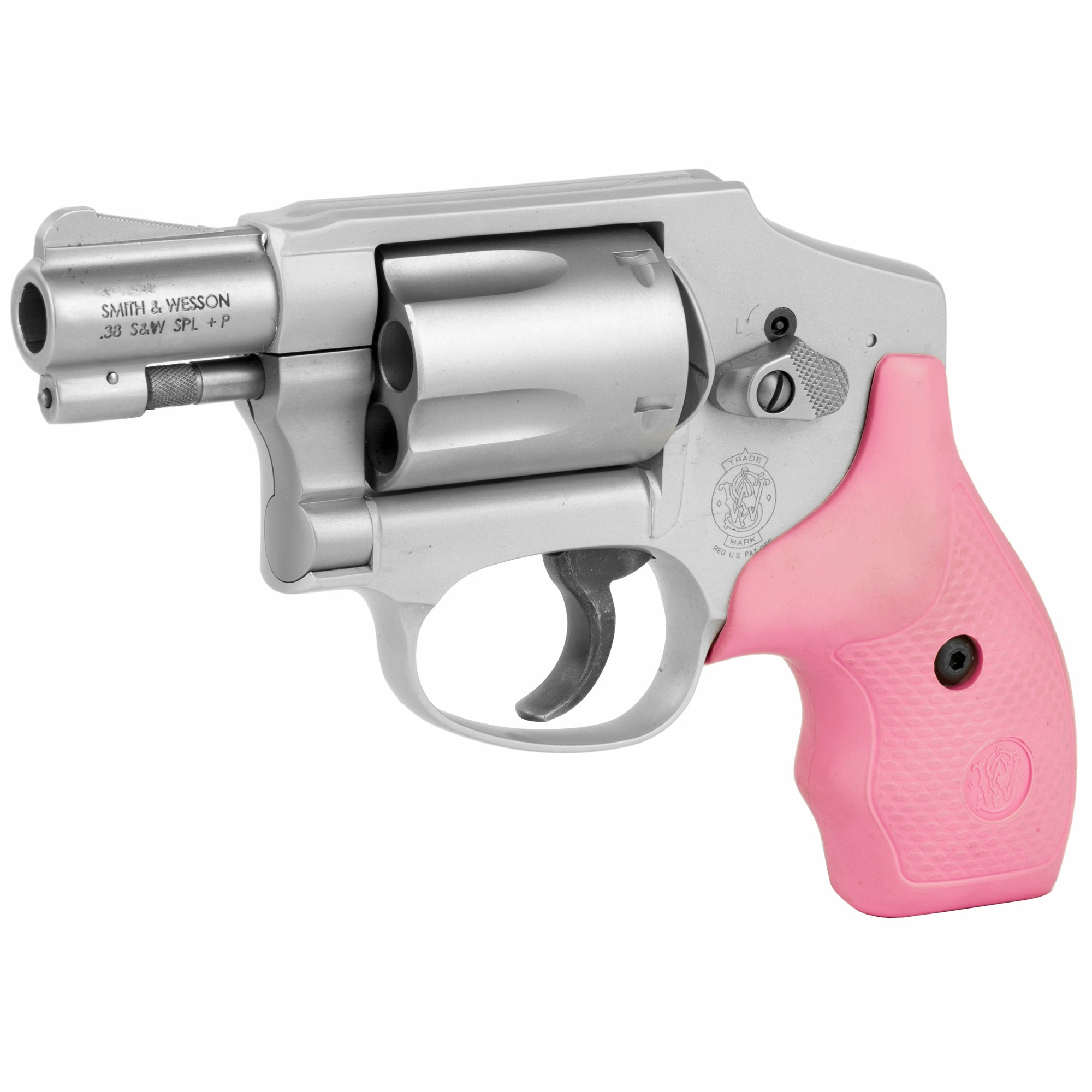 S&W 642 38SPL+P 1.88" 5RD CNT PNK GP