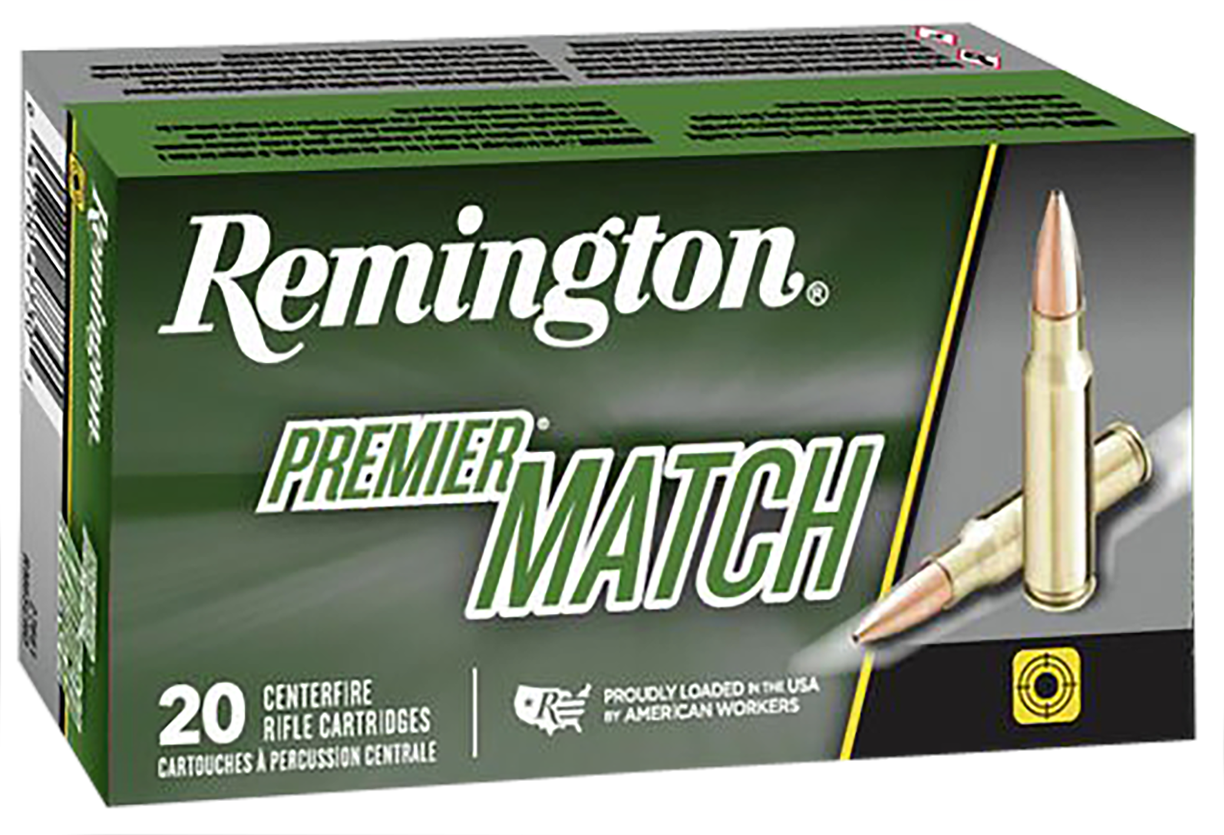 Remington Ammunition 27686 Premier Match 223Rem 77gr Sierra MatchKing BTHP 20 Per Box/10 Case