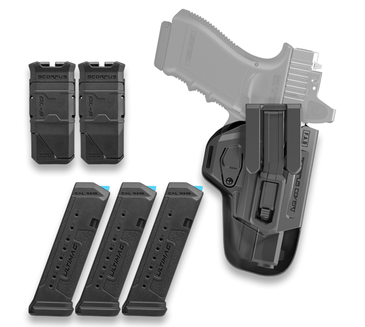 FAB FX-GLOCK17KITB COMPLETE HG KIT GLOCK 17 BLK