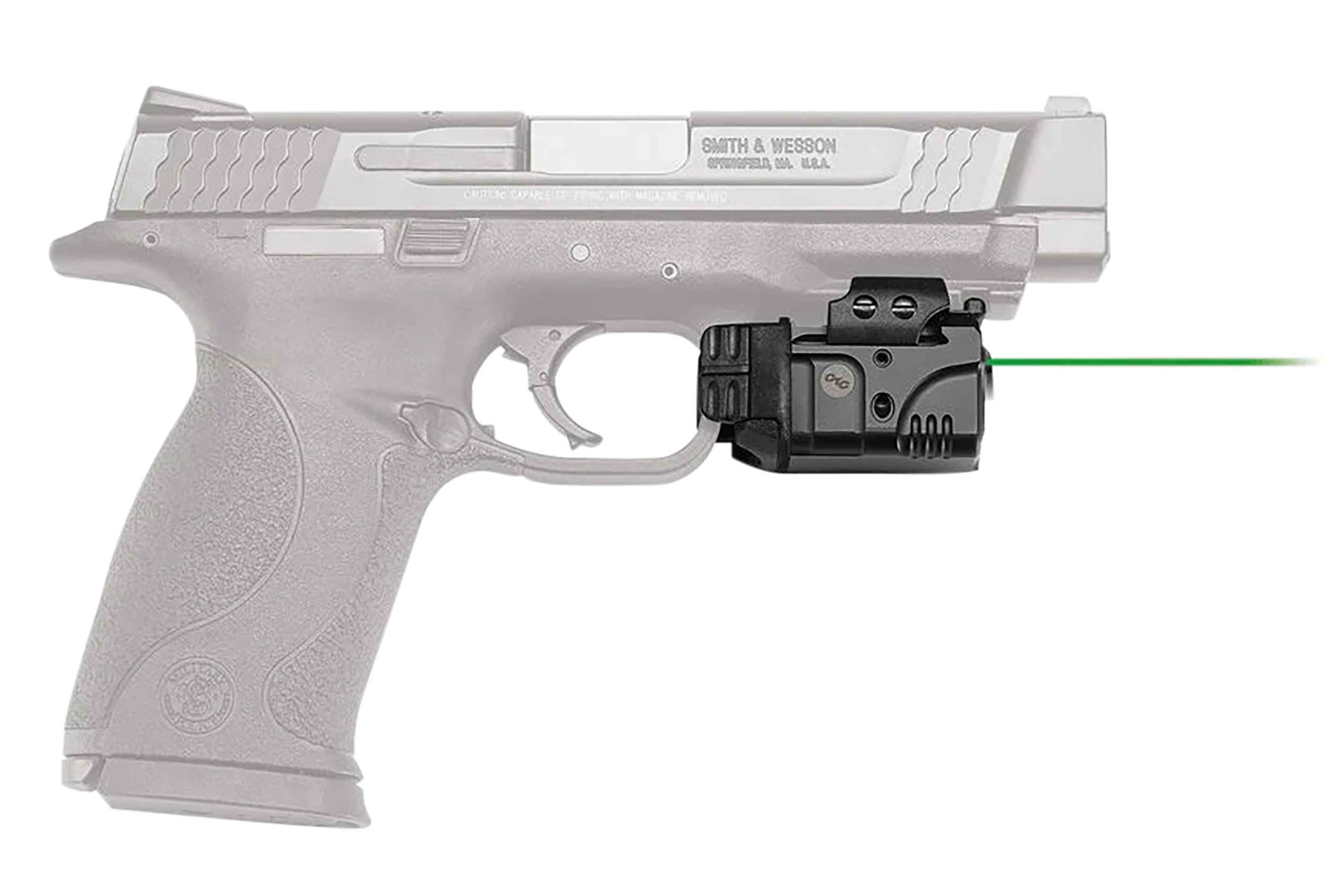 Crimson Trace 0142001 Rail Master Pro Green Laser 5mW/100 Lumens, 532nM Wavelength, Picatinny/Weaver Rail Mount