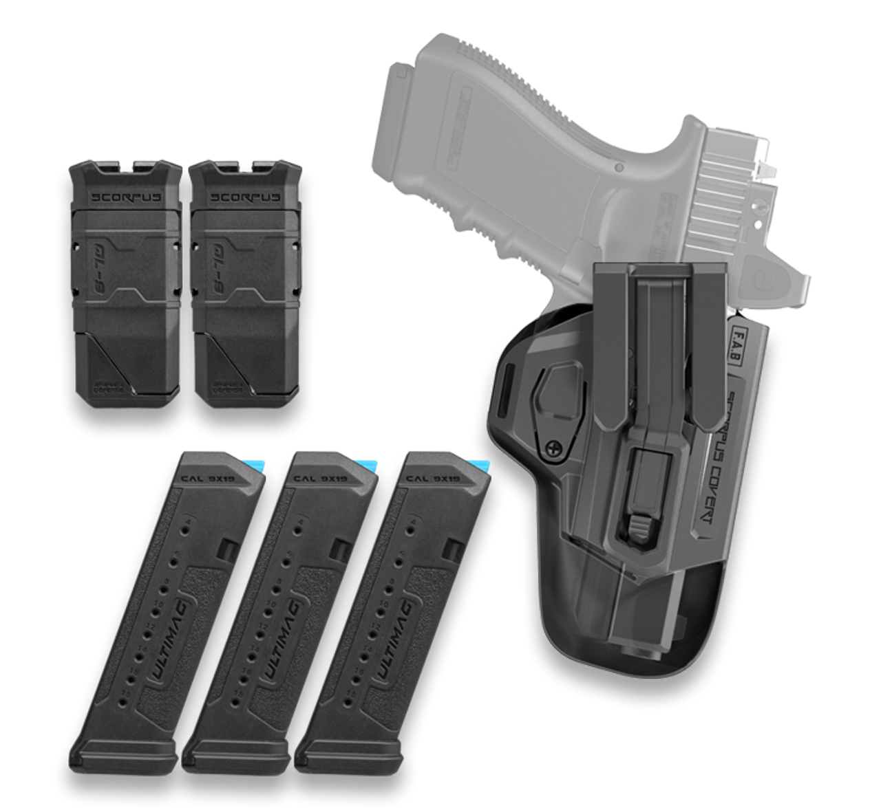 FAB FX-GLOCK19KITB COMPLETE HG KIT GLOCK 19 BLK