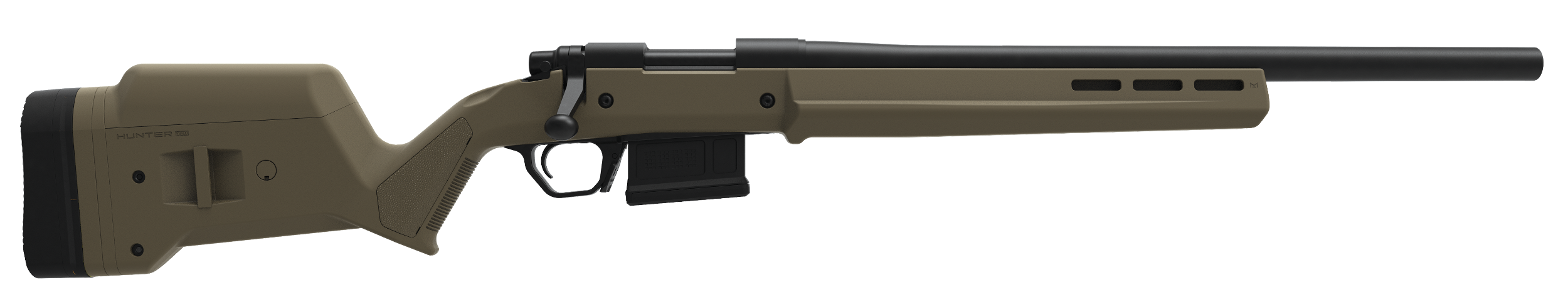 Magpul MAG495-FDE Hunter 700 Stock Fixed with Aluminum Bedding & Adjustable Comb Flat Dark Earth Synthetic for Remington 700 SA