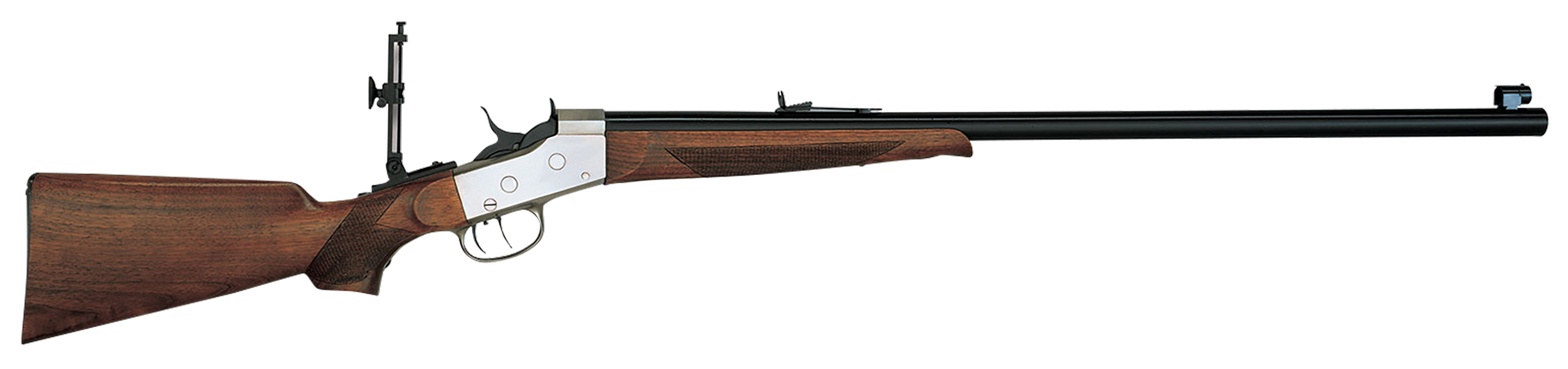 Davide Pedersoli 010S822457 Rolling Block Creedmoor #2 Full Size 45-70 Gov 1rd, 30" Blued Round Steel Barrel, Blued Steel Receiver, Walnut Fixed Stock, Double Set Trigger, Right Hand