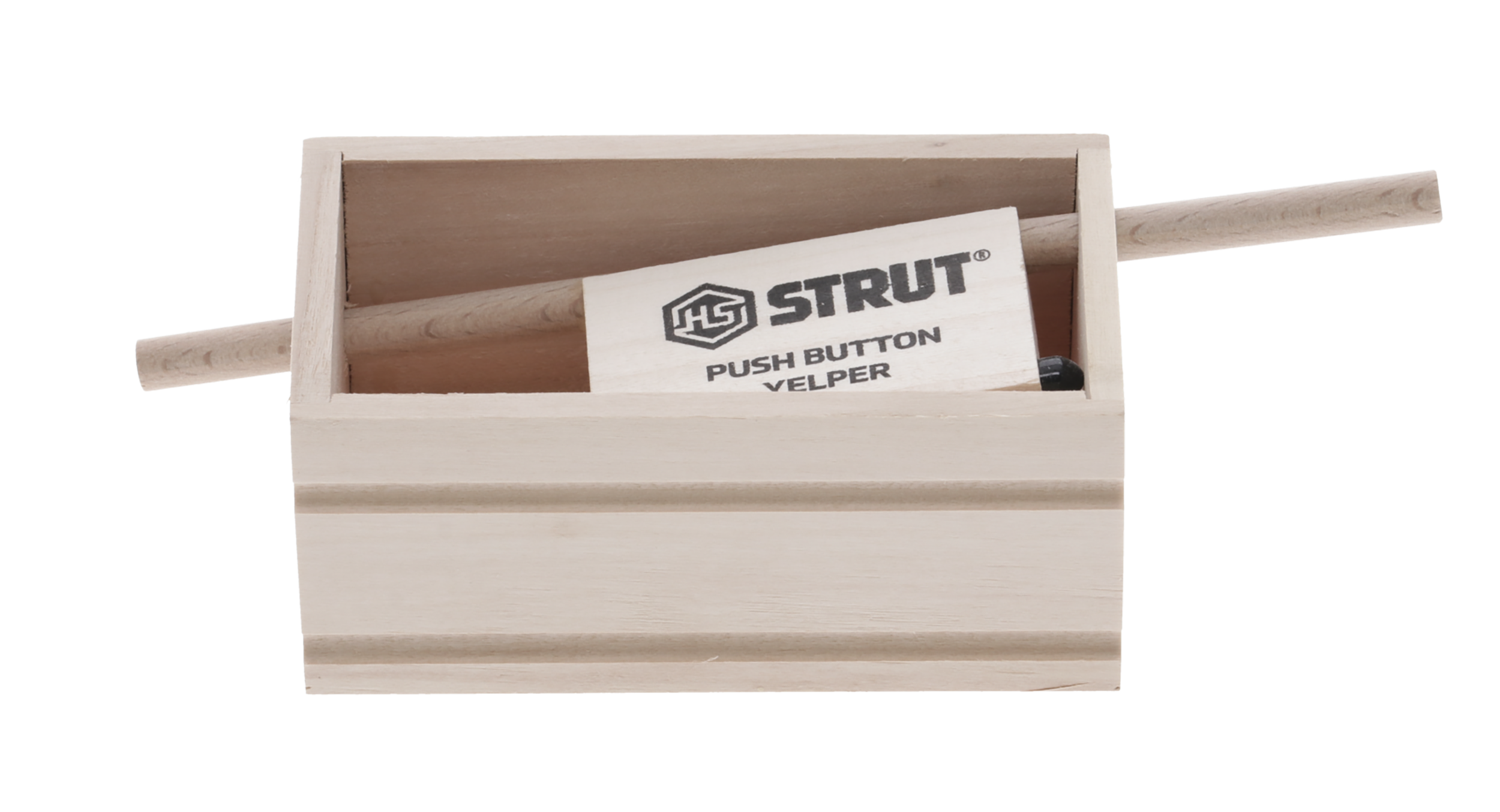 Hunters Specialties HSSTR07056 Push Button Yelper Walnut Wood