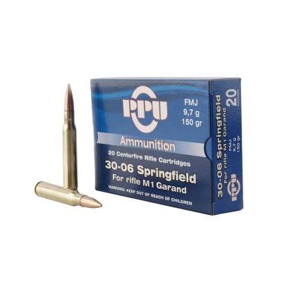 PPU 3006 150GR FMJ M1 GARAND 20 RD BOX 10 BOXES PER CASE