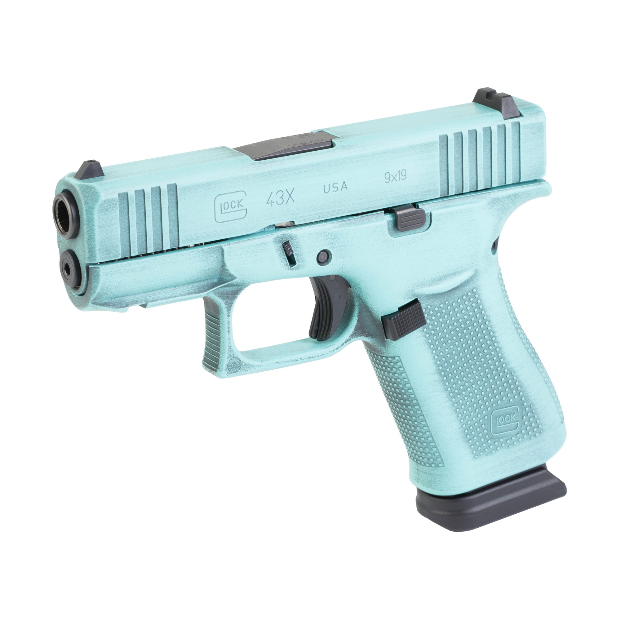 GLOCK 43X 9MM 15RD ROB EGG BLUE BW