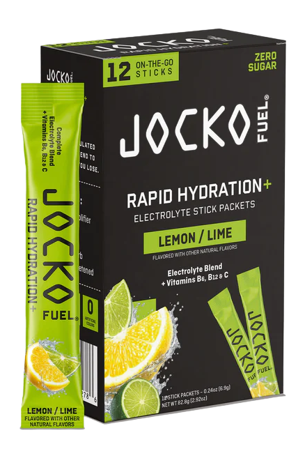Jocko Fuel Rapid Hydration Powder Lemon Lime 12ct 6 Pack Case
