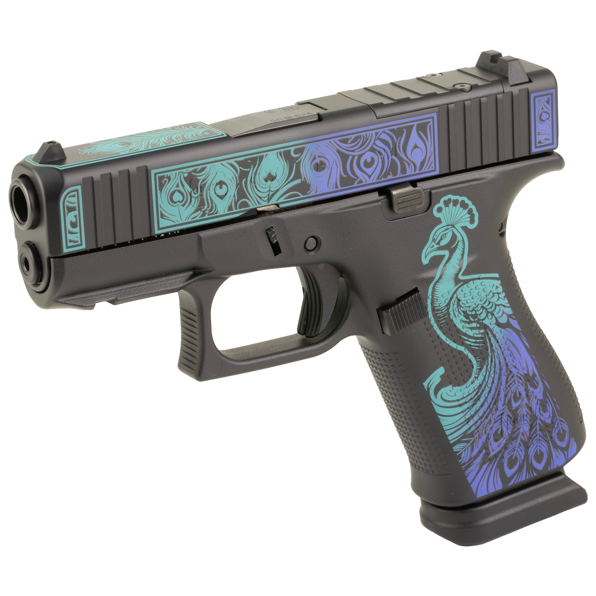 GLOCK 43X 9MM 15RD FS PEACOCK