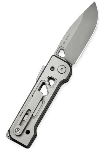 WE KNIFE TYRO 2.91" GRAY TITANIUM STONEWASH SUPERLOCK