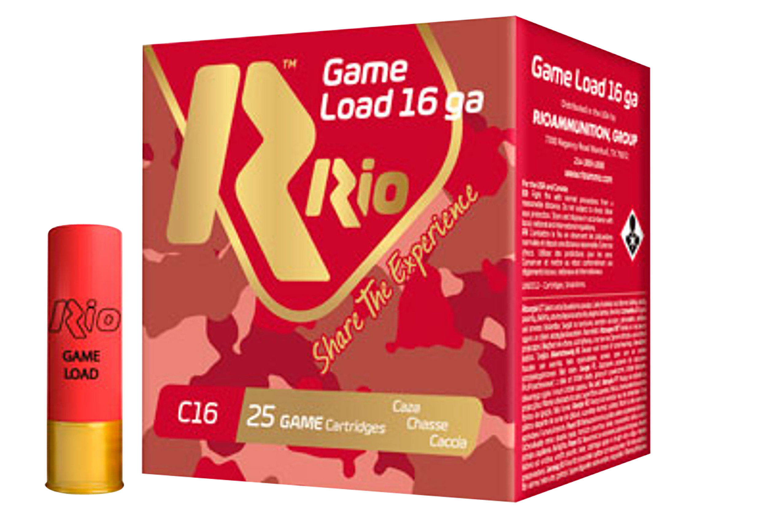 Rio Ammunition RCHV1675 Game Load  16Gauge 2.75" 1 1/8oz 7.5Shot 25 Per Box/10 Case