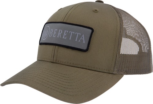 BERETTA CAP SDY TRUCKER RECT PATCH MESH BACK DARK GREEN!