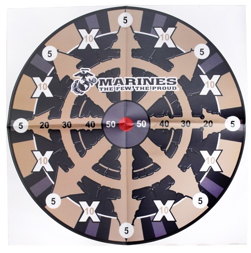 MC USMC 9" SPEAR POINT THROWING KNIVES 6-PACK BLK/FD!