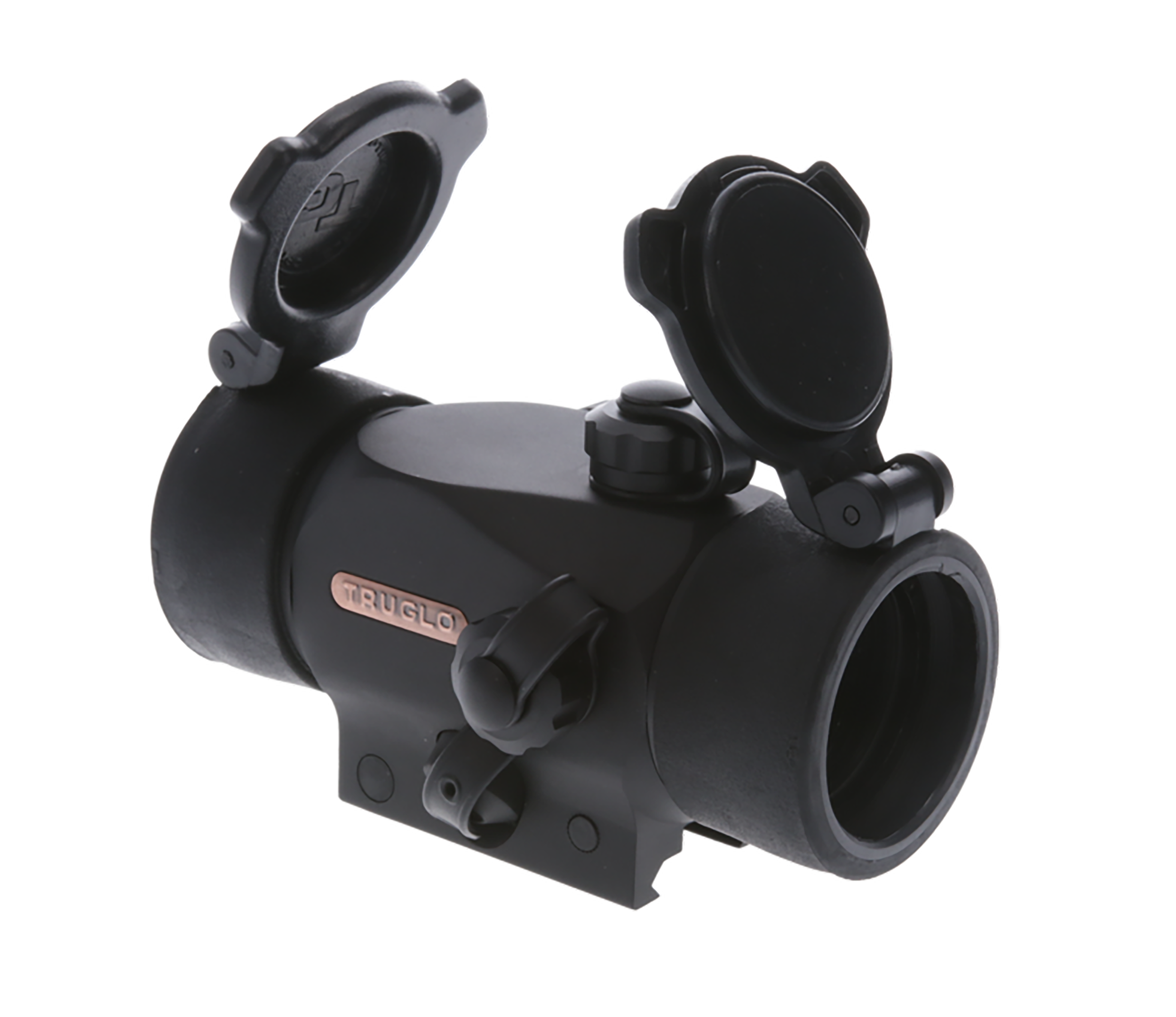 TruGlo TG-TG8230B Triton  Black Anodized 1x 30mm 5 MOA Illuminated Tri-Color Dot Reticle Clamshell Packaging