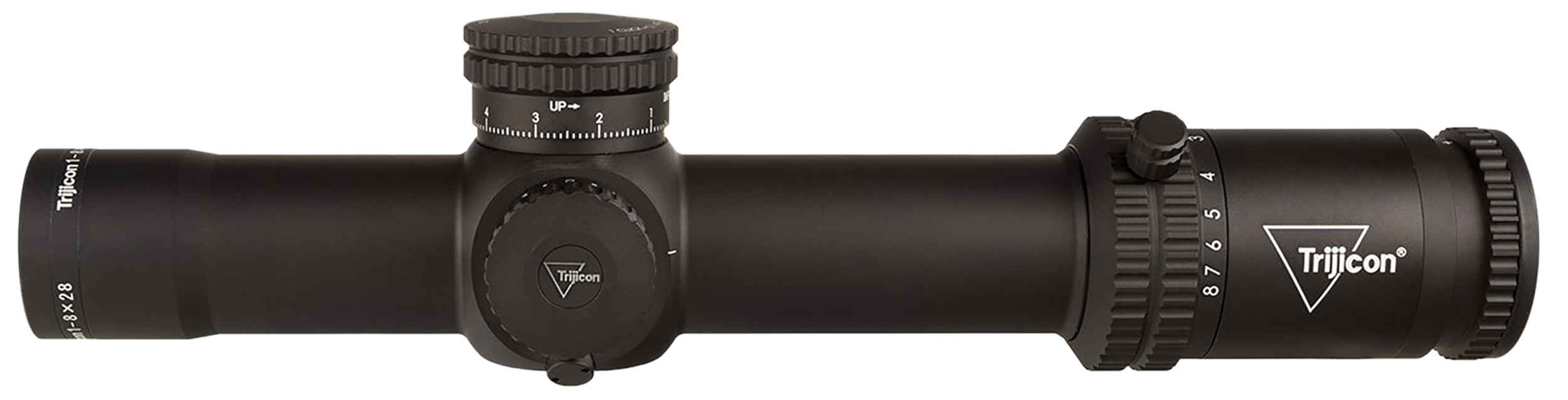 Trijicon 2900032 Credo Matte Black 1-8x28mm 34mm Tube LED Illuminated Red/Green MRAD Segmented Circle Reticle
