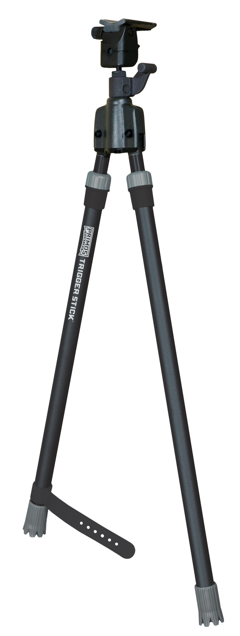 Primos 65826 Trigger Stick  Bipod made of Steel with Black & Gray Finish, QD Swivel Stud Attachment Type & Medium Height (Clam Package)