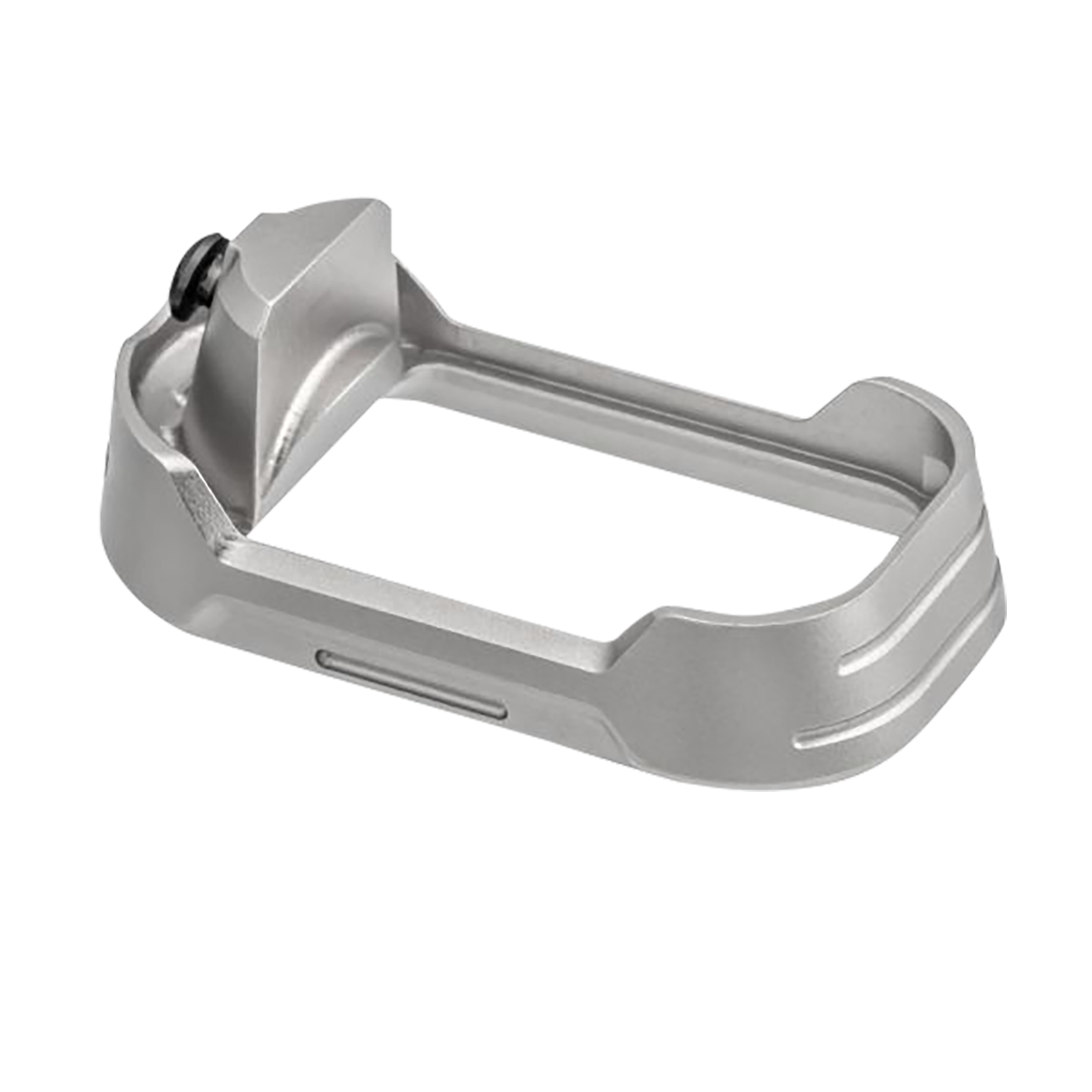 Tyrant CNC TDG17MWG3GREYBLACKSCRE  Magwell Fits Glock 17 Gen 3 Grey Aluminum