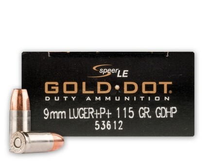 CCI GOLD DOT 9MM+P 115GR GDHP 50RD BX 1000RD CASE