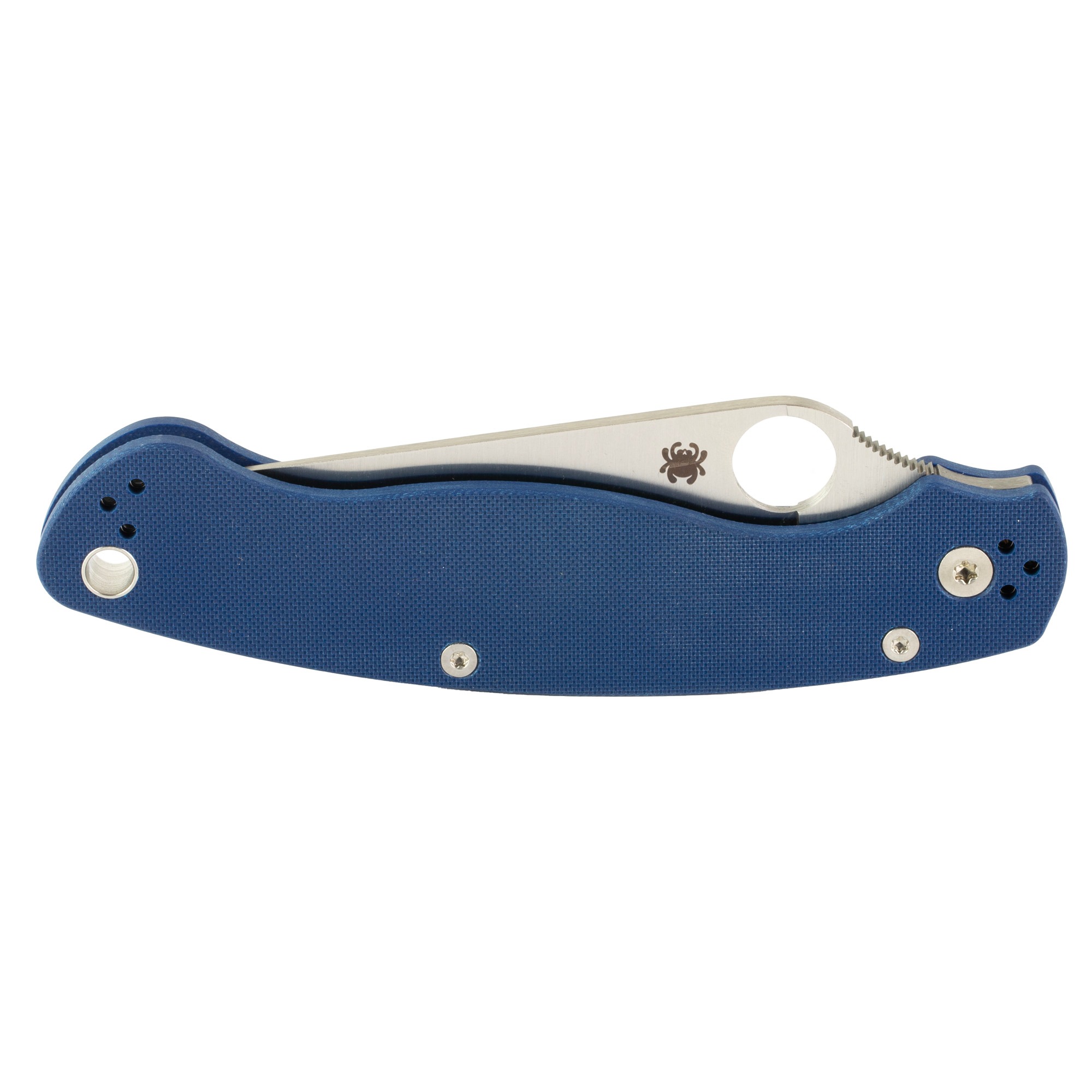 SPYDERCO MILITARY 2 G-10 4" BLUE
