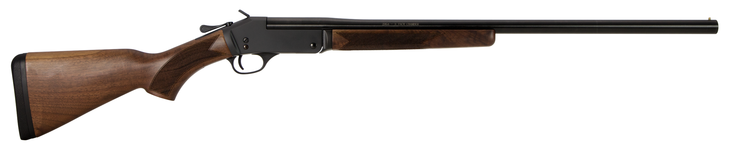 Henry H015Y20 Single Shot Youth 20 Gauge 3" 1rd 26" Blued Steel Barrel, Black Steel Receiver, American Walnut Stock, Right Hand