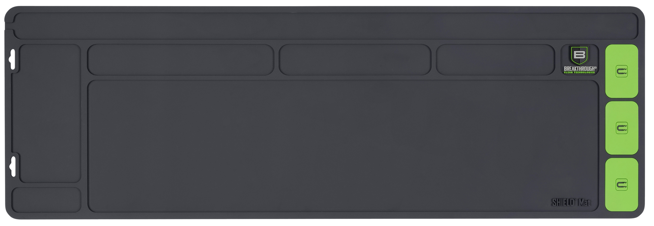 Breakthrough Clean BTSGMR Shield Mat Gray and Green PVC 35.88"x11.88"