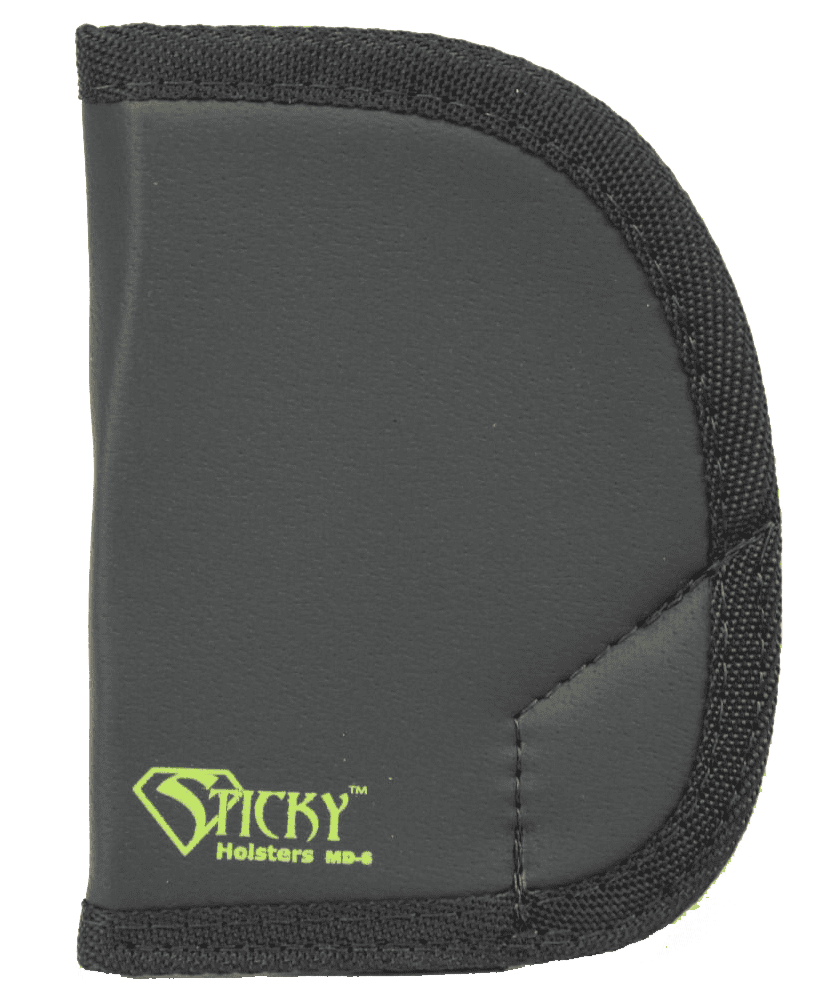 Sticky Holsters MD6 MD-6  Black/Green Latex Free Rubber Fits Ruger SP101 Ambidextrous