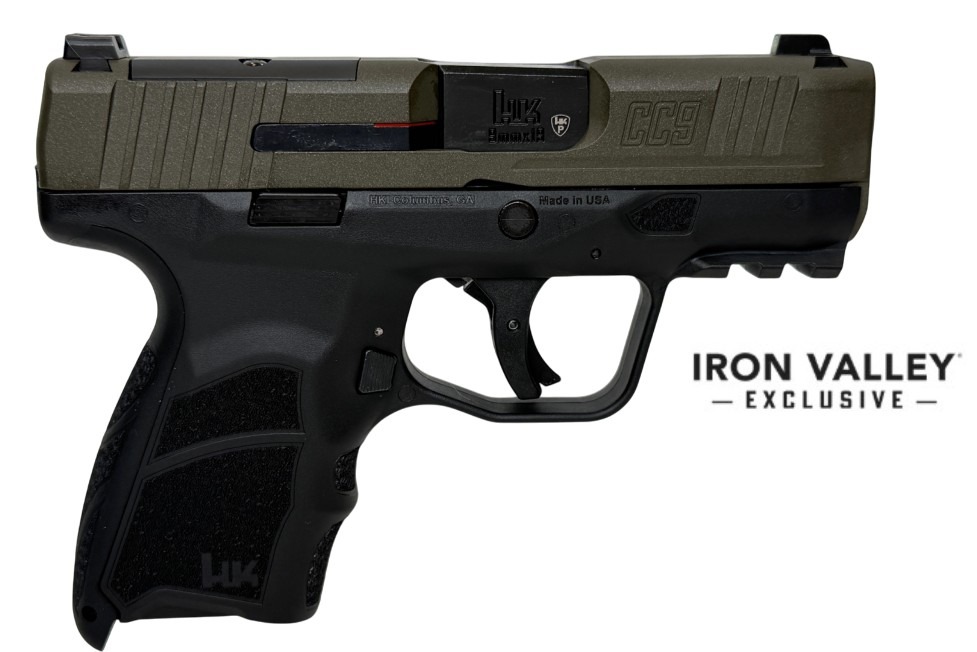Heckler & Koch CC9 Micro Compact 9mm 3.32" 10/12rd Green Pistol