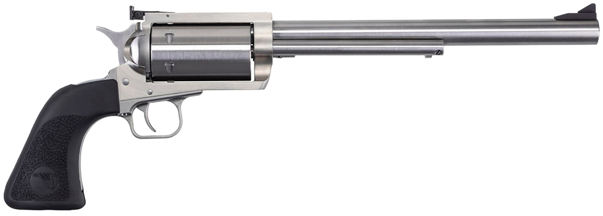 Magnum Research BFR30306 BFR  Extra Large 30-30 Win 6 Shot 10" Brushed Stainless Steel Barrel & Cylinder, Stainless Steel Frame, Black Hogue Rubber Grip, Exposed Hammer