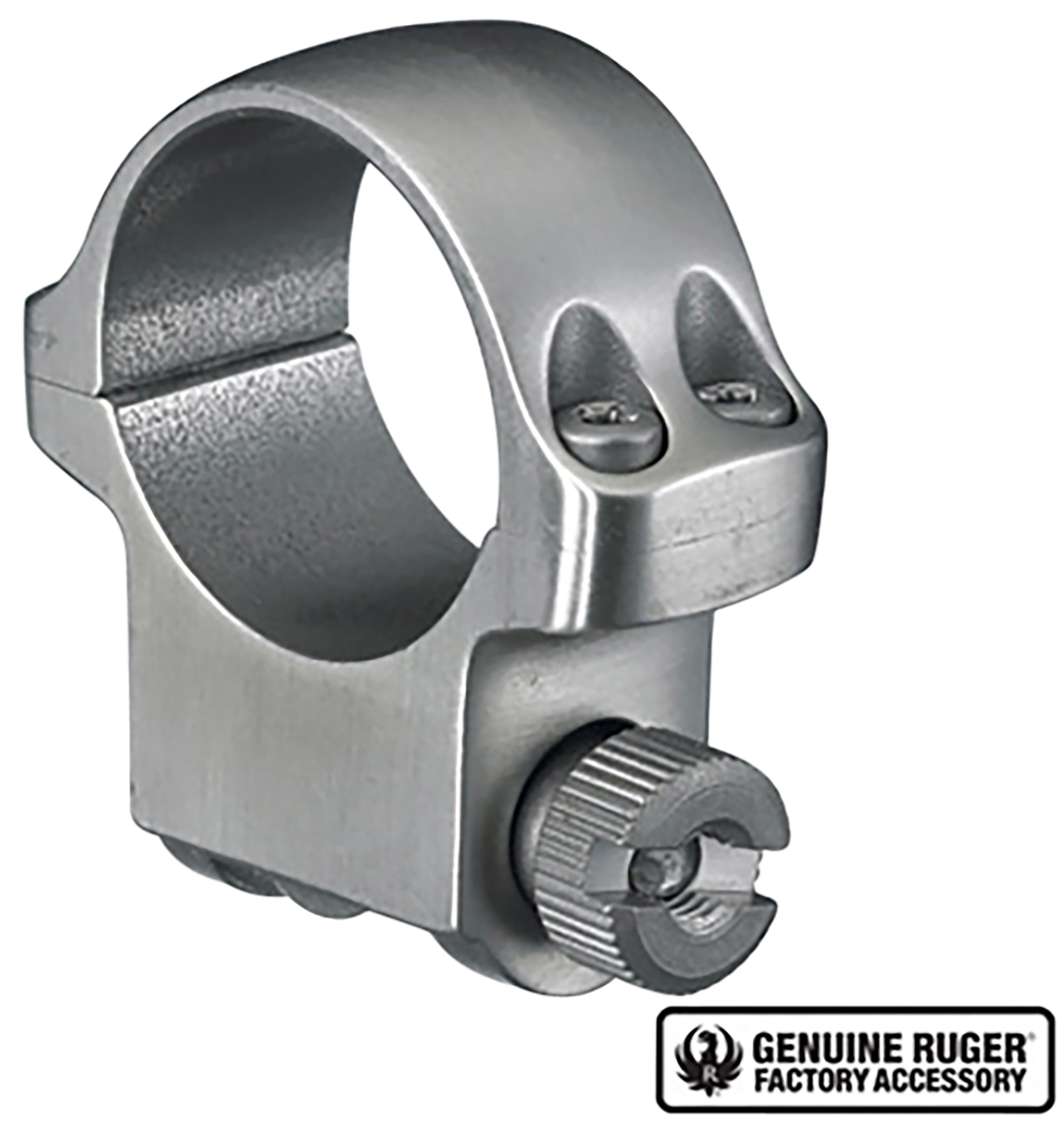 Ruger 90282 4K Scope Ring  Silver 1" Medium
