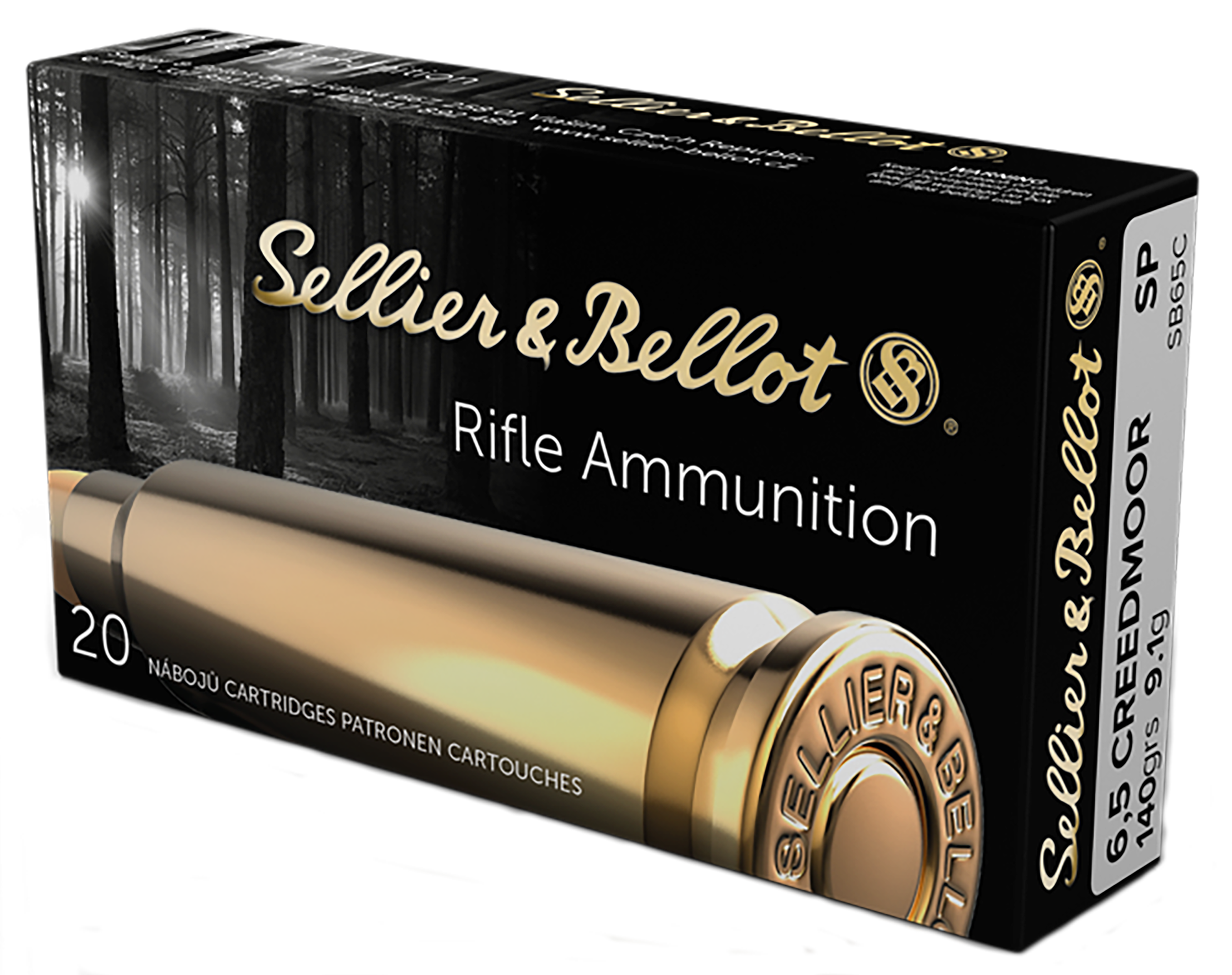 Sellier & Bellot SB65C Rifle  6.5Creedmoor 140gr Soft Point 20 Per Box/25 Case
