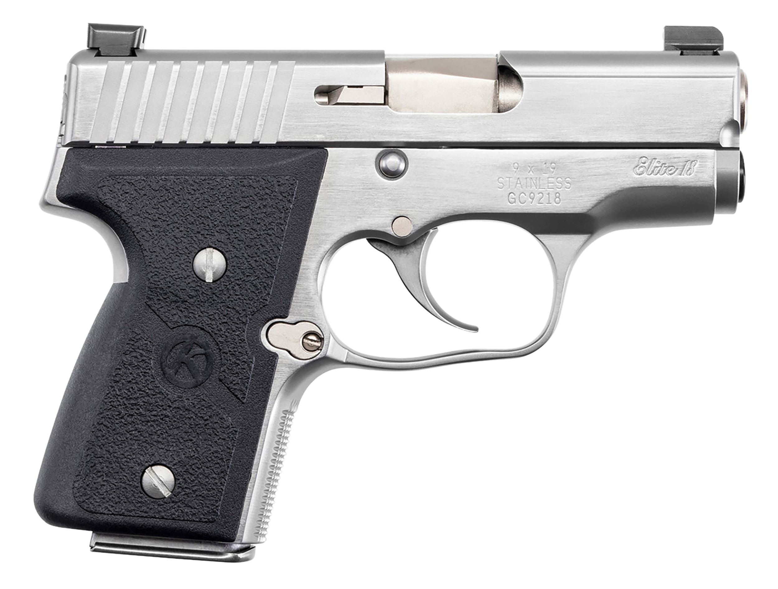 Kahr Arms M9098NA MK Elite *CA Compliant 9mm Luger Caliber 3" Barrel 6+1/7+1, Stainless, Black Grip