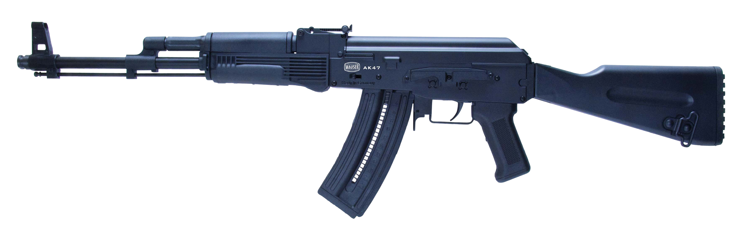 Mauser Rimfire 4070024 AK-47  22 LR 24+1 16.50" Barrel, Steel Receiver, Black Metal Finish, Adjustable Rear Sight, Black Wood Furniture