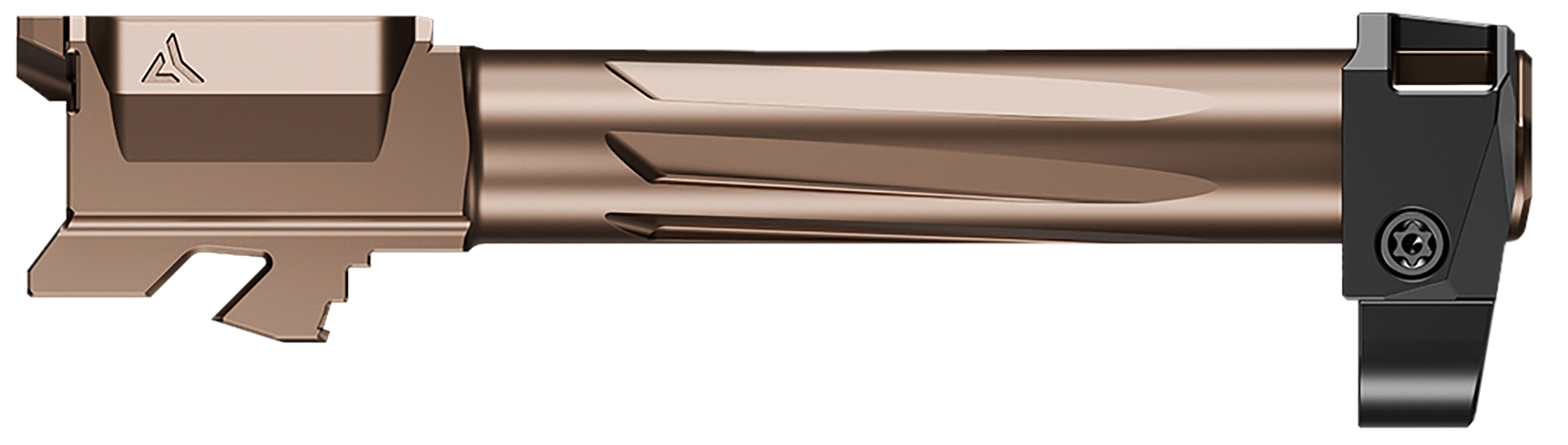 Radian Weapons R0835 Ramjet & Afterburner Combo 9mm Luger Compatible w/Glock 19 Gen3, Bronze Stainless Steel