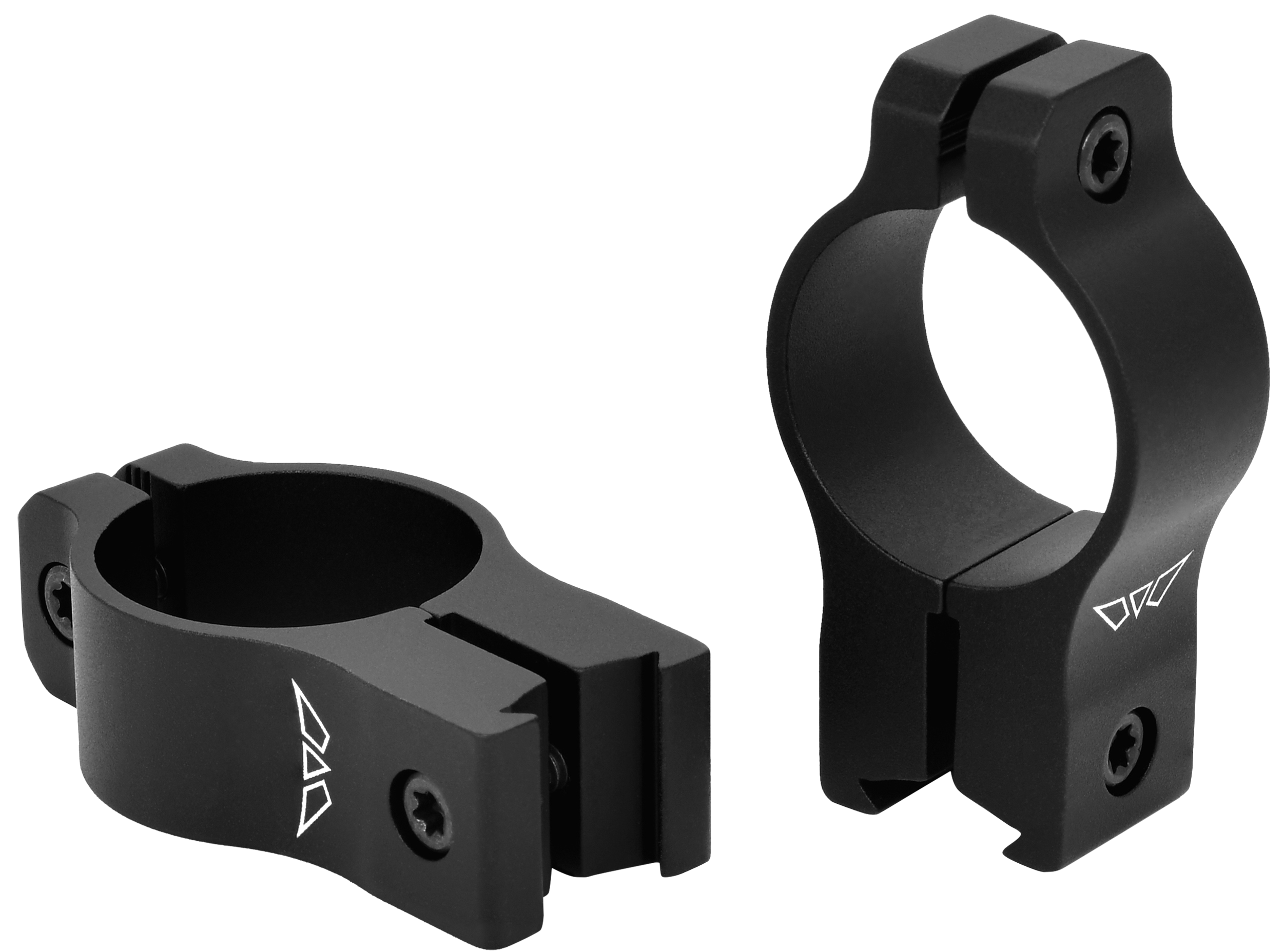 Warne V422M Rimfire Rings Vapor Matte Black Aluminum 1" Tube High Rimfire/Vertical Split 3/8" Dovetail, 0 MOA