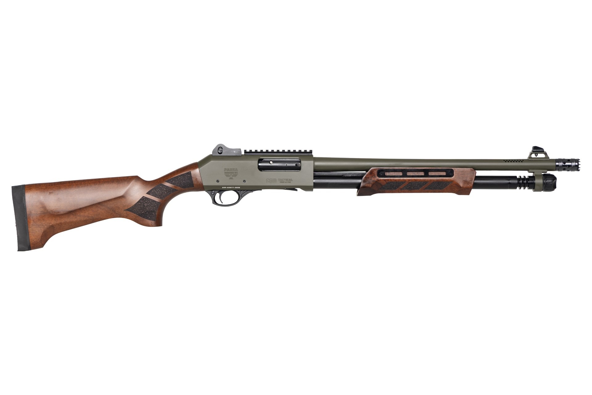 Panzer Arms CQB 12 GA 18.5" OD Green Walnut Door Breacher Shotgun