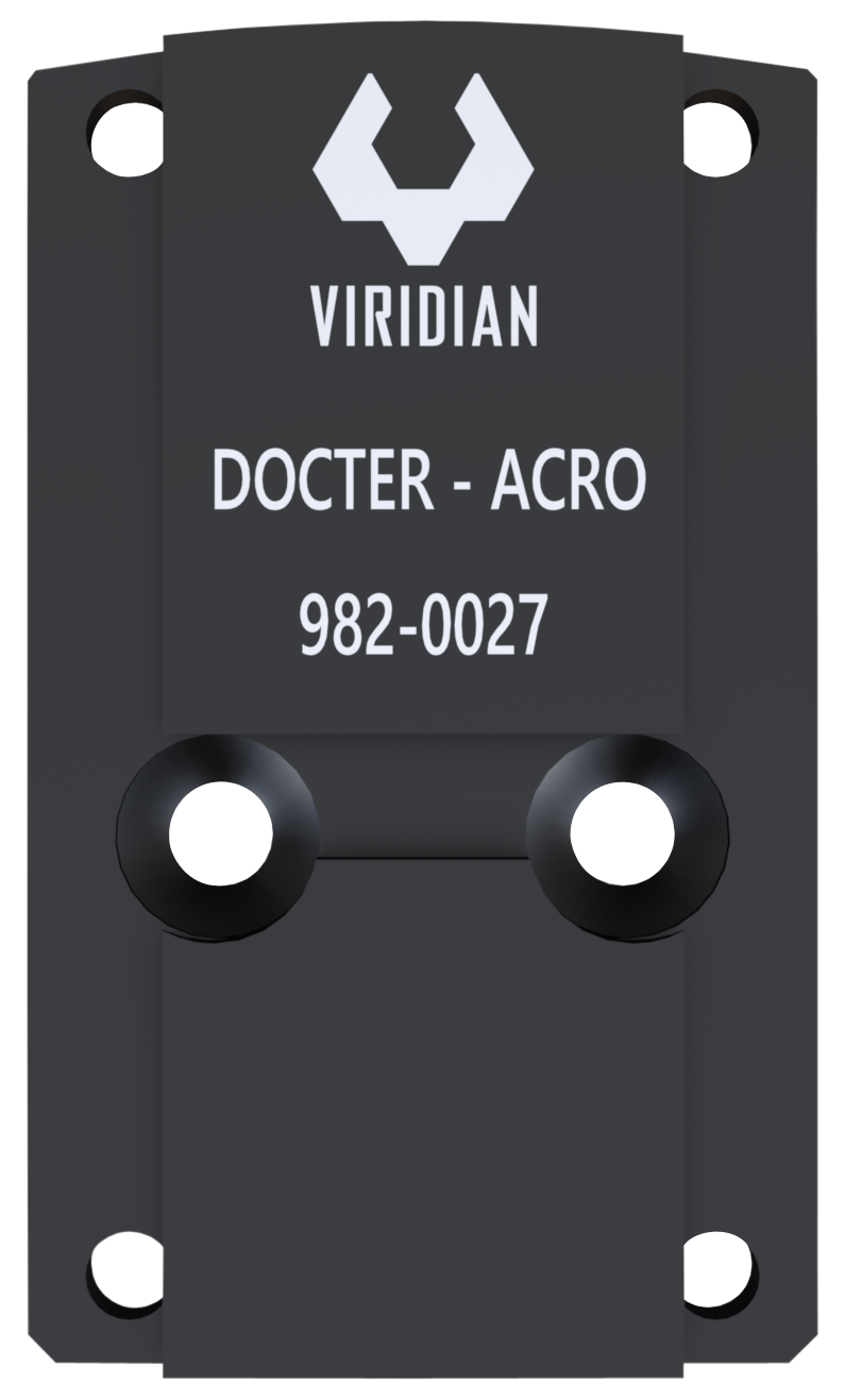 Viridian 9820027 RFX45 Docter Mounting Adapter Black Anodized