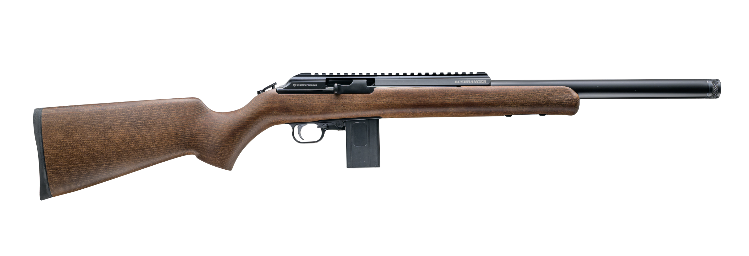 Chiappa Firearms 500282 M1 Carbine BushRanger 22 LR 10+1 22" Blued Threaded Barrel, Picatinny Rail Receiver, Walnut Fixed Stock