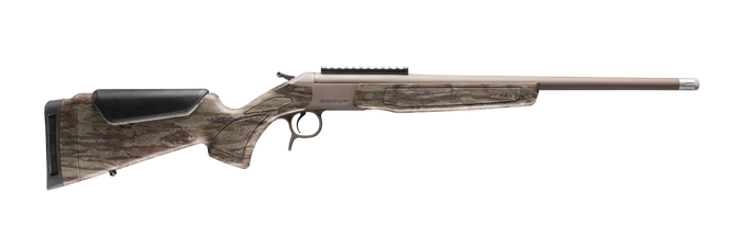 CVA CR4918RTL Scout Spur 410 Gauge 1rd Patriot Brown Cerakote Steel barrel & Receiver w/Picatinny Rail,  Realtree Legacy Synthetic Stock