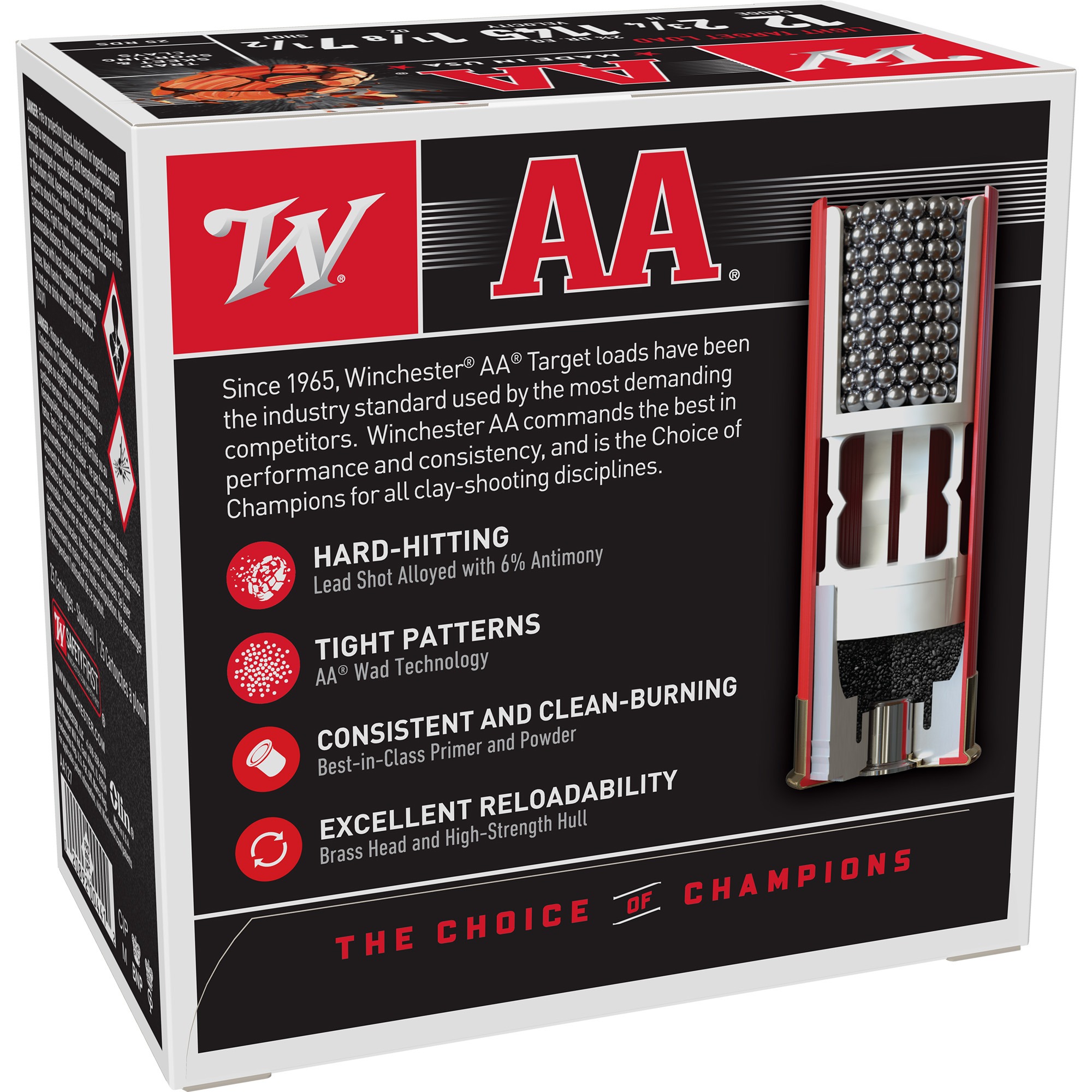 WIN AA TRGT 12GA 2.75" #8 25/250