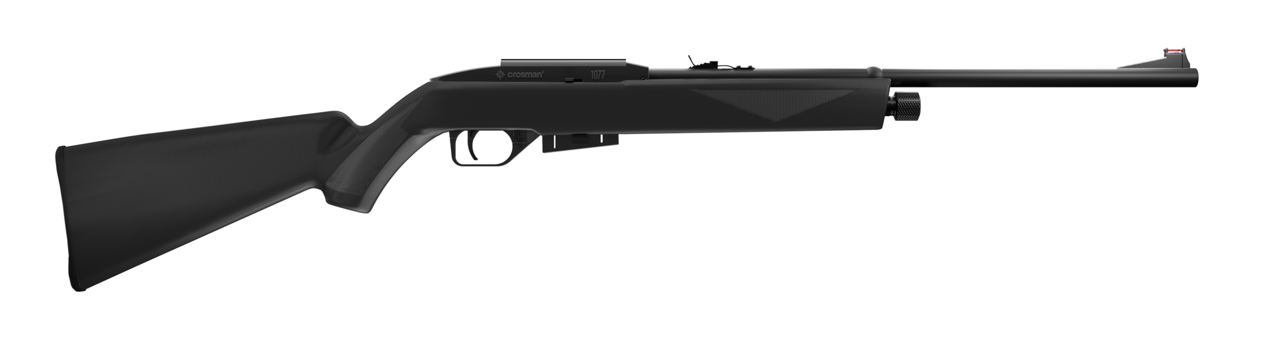 Crosman 1077 RepeatAir Air Rifle CO2 177 12rd Shot Black Black Receiver Black