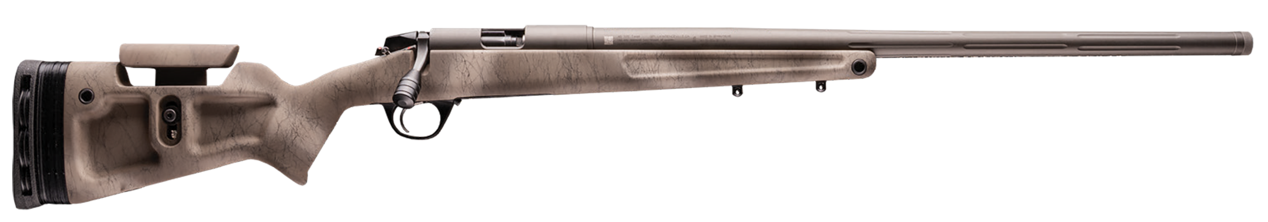 CVA PR5030N Endura Pro 45 Cal 26" Tungsten Cerakote Fluted Threaded Barrel, Drilled & Tapped Stainless Steel Receiver, Grayboe Eagle Pro Desert Camo w/Black Webbing Synthetic Stock