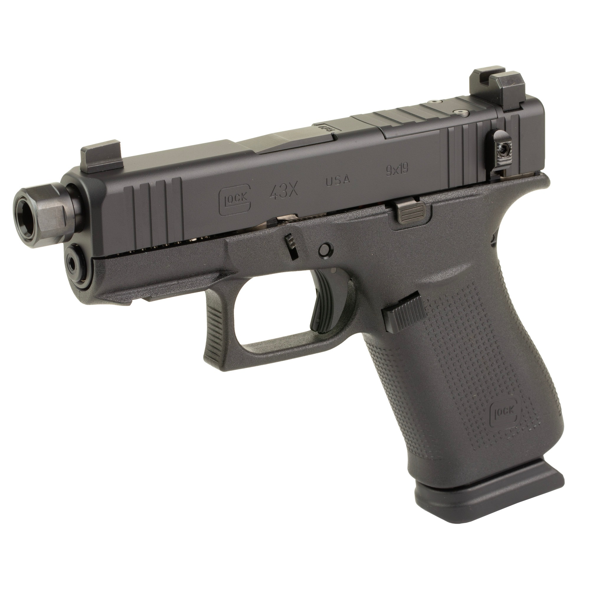 GLOCK 43X 9MM 15RD 3.92" TB HP BLK